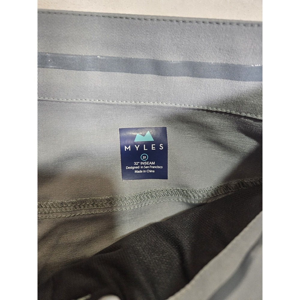 Myles Apparel Tour Pants‎ Men's 30x31 Grey Stretch Grip Wicking Performance Golf - Picture 4 of 10